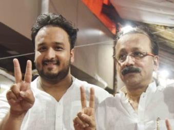 NCP leader Baba Siddique with his MLA son Zeeshan Siddique | Image/File