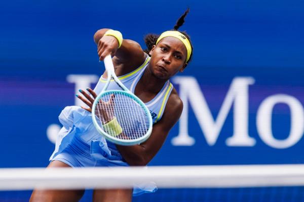 Coco Gauff, the defending U.S. Open champ, fell to Emma Navarro on Sept. 1, 2024.
